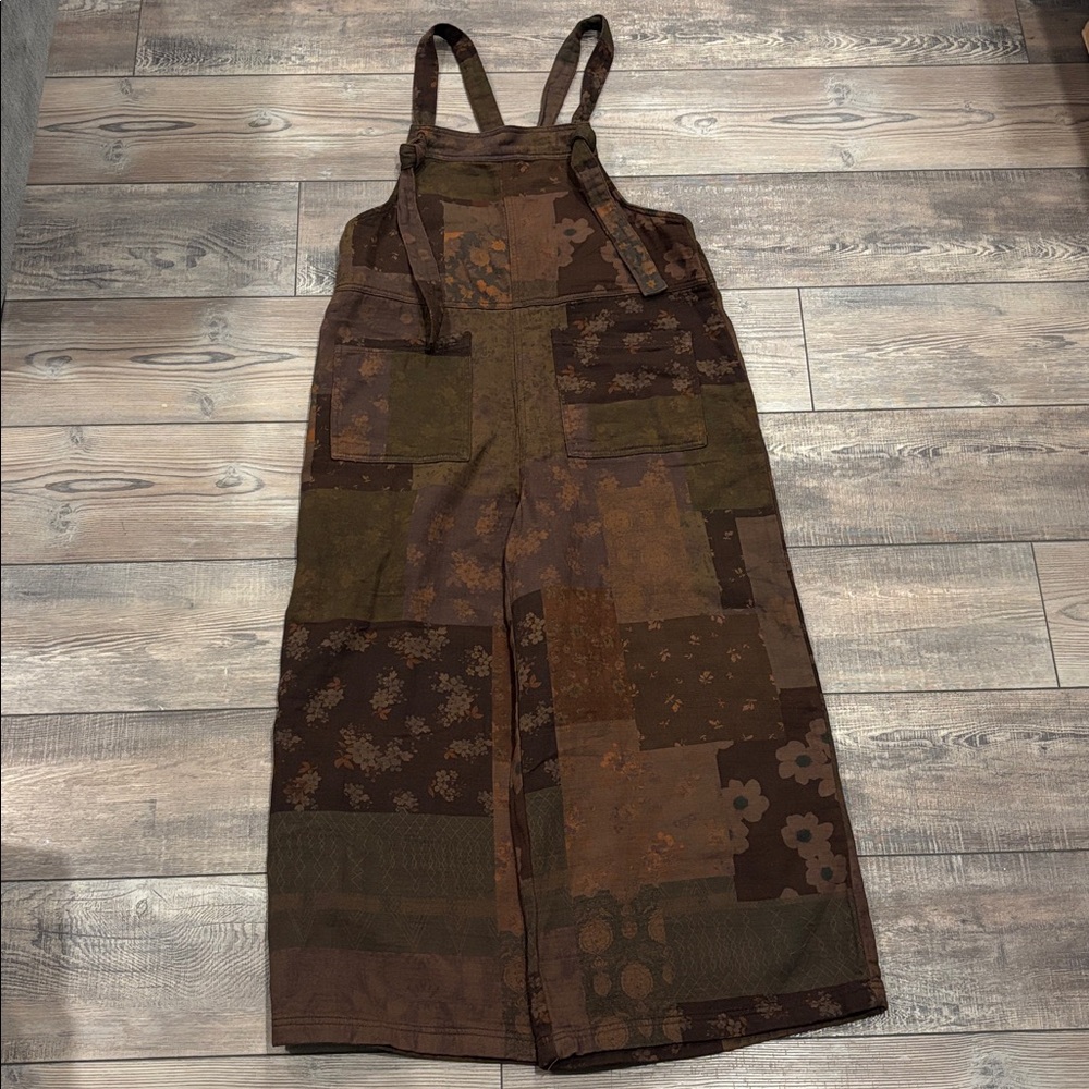 Easel Patchwork Printed Tie Strap Cotton Gauze Ju… - image 3